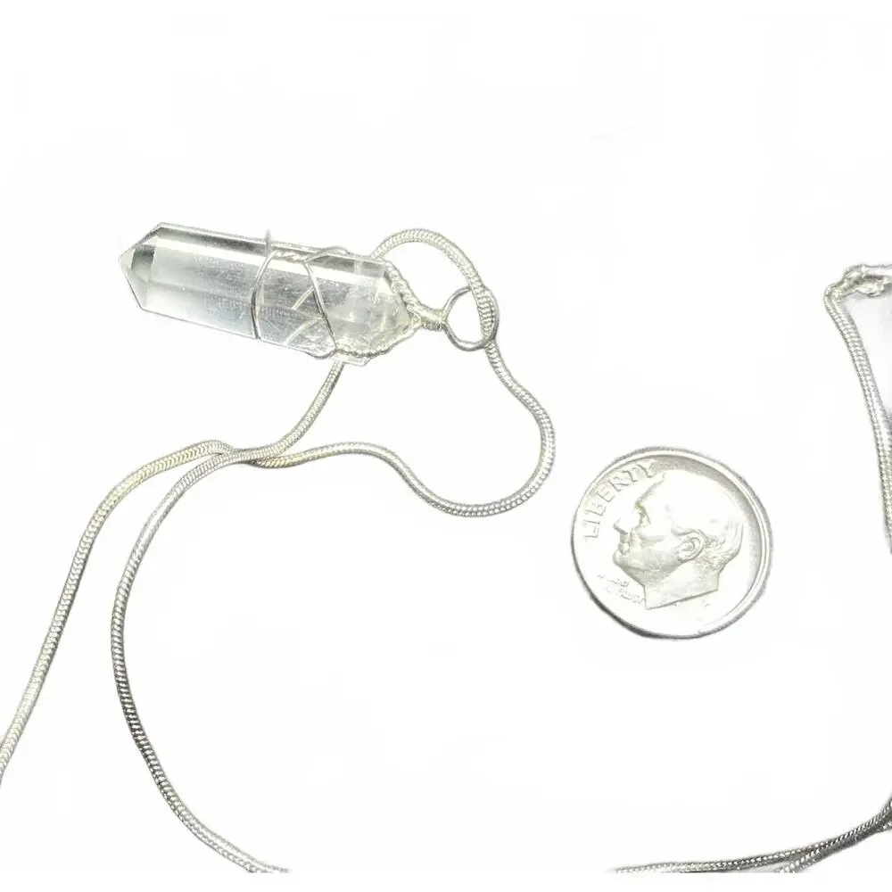 X Glide Quartz Crystal Necklace